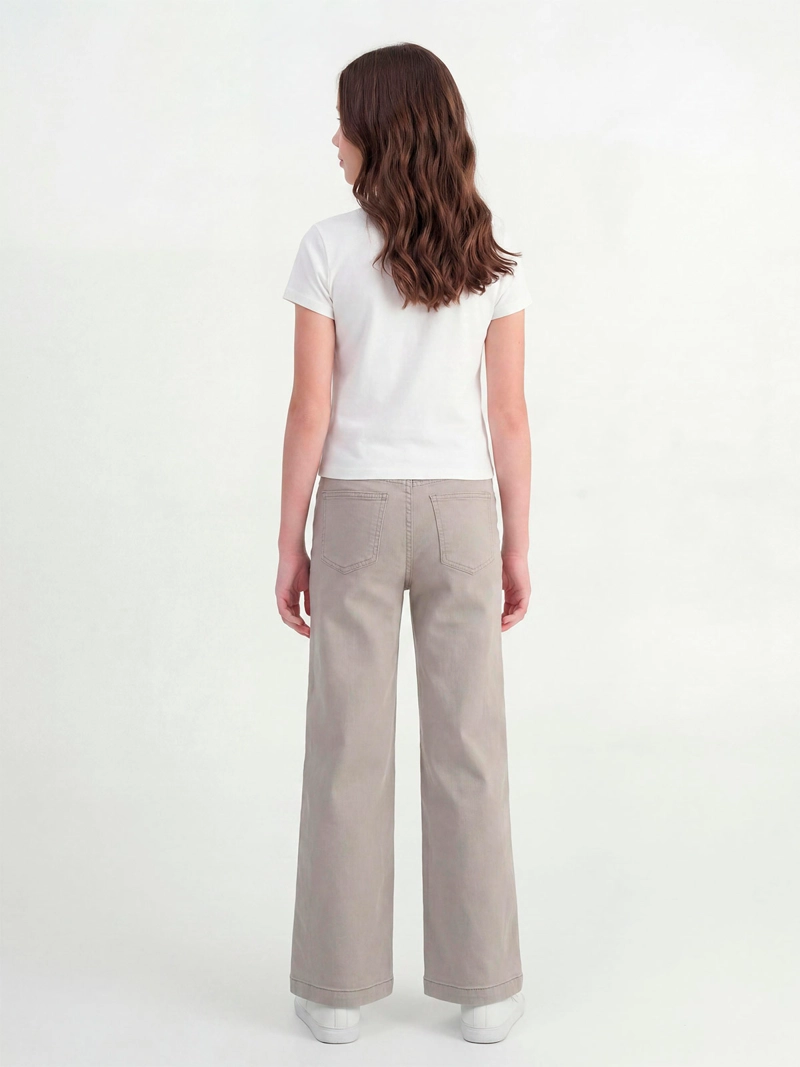 PANTALÓN NIÑA INDEX TEEN ALGODÓN WIDE TACHAS - 2