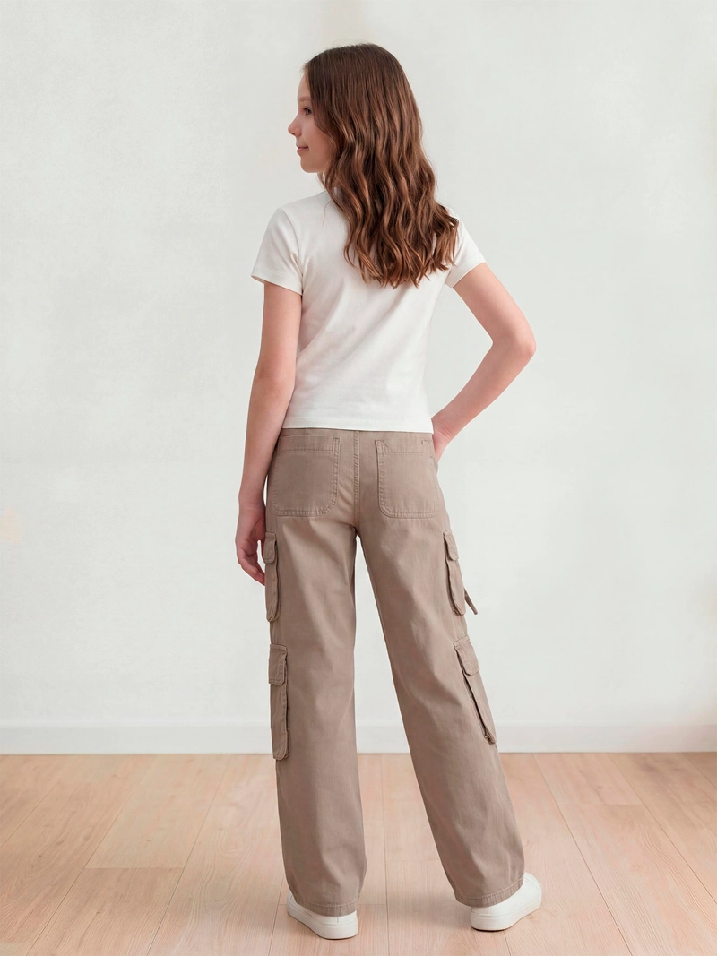 PANTALÓN NIÑA INDEX TEEN ALGODÓN CARGO - 2