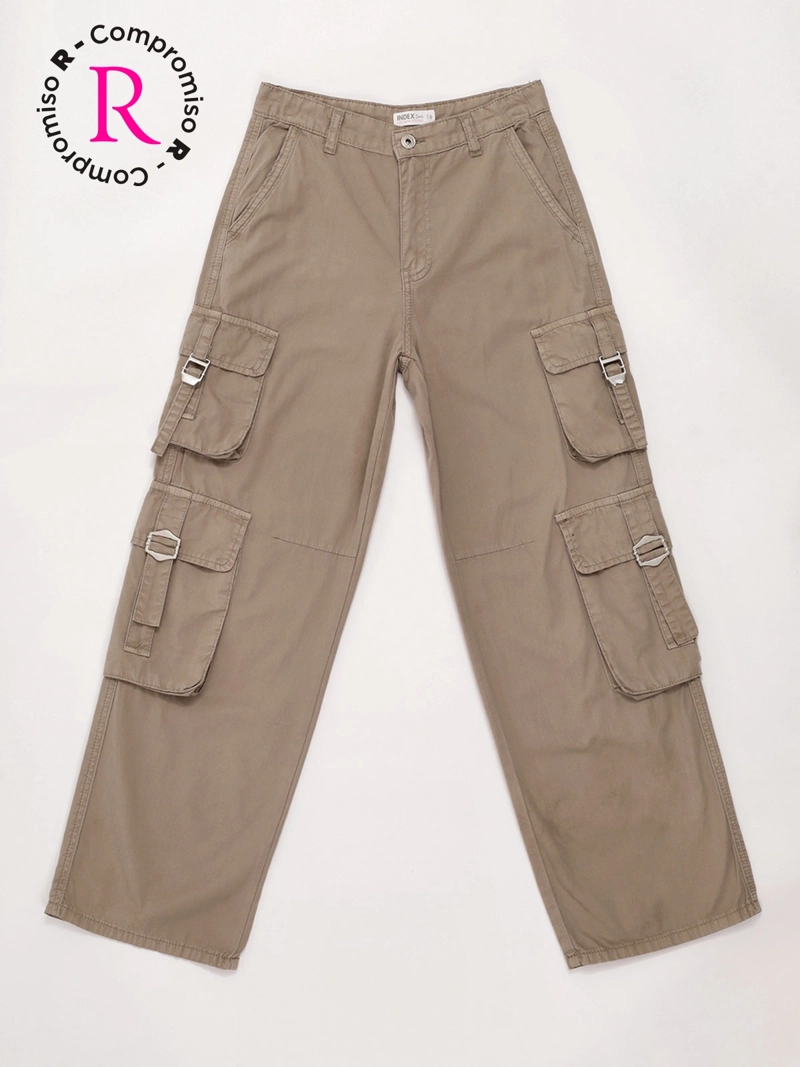 PANTALÓN NIÑA INDEX TEEN ALGODÓN CARGO - 3