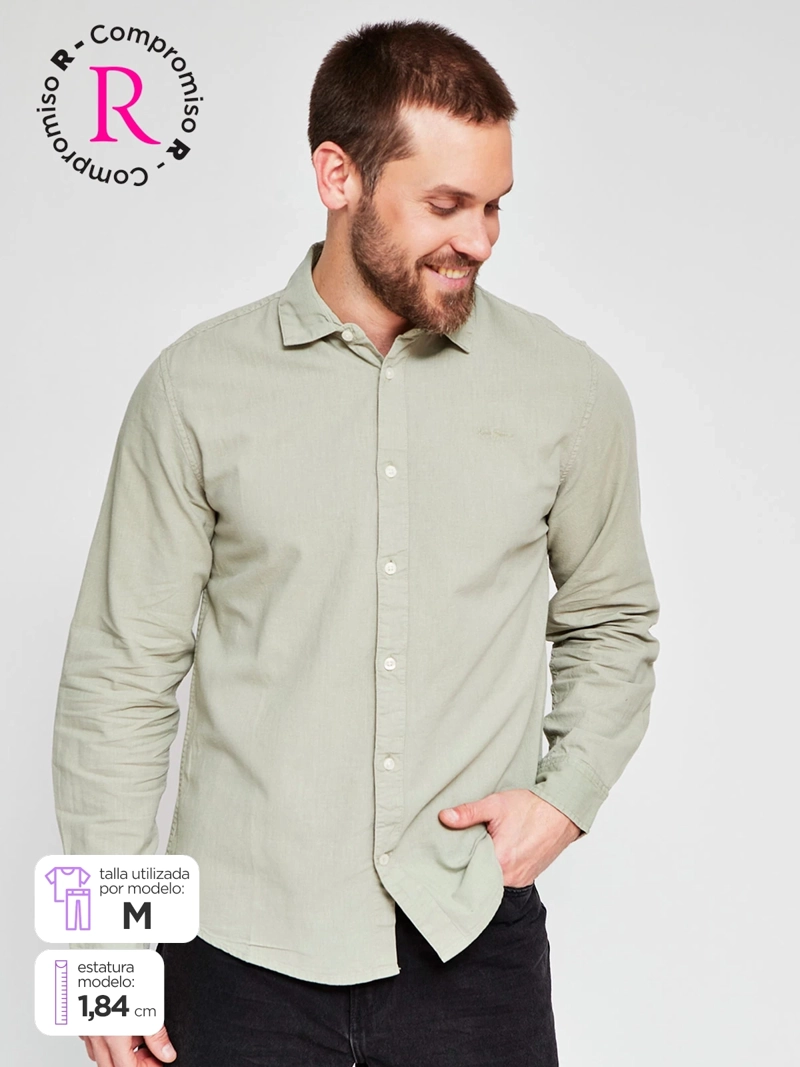 CAMISA HOMBRE PEPE JEANS ALGODÓN MANGA LARGA