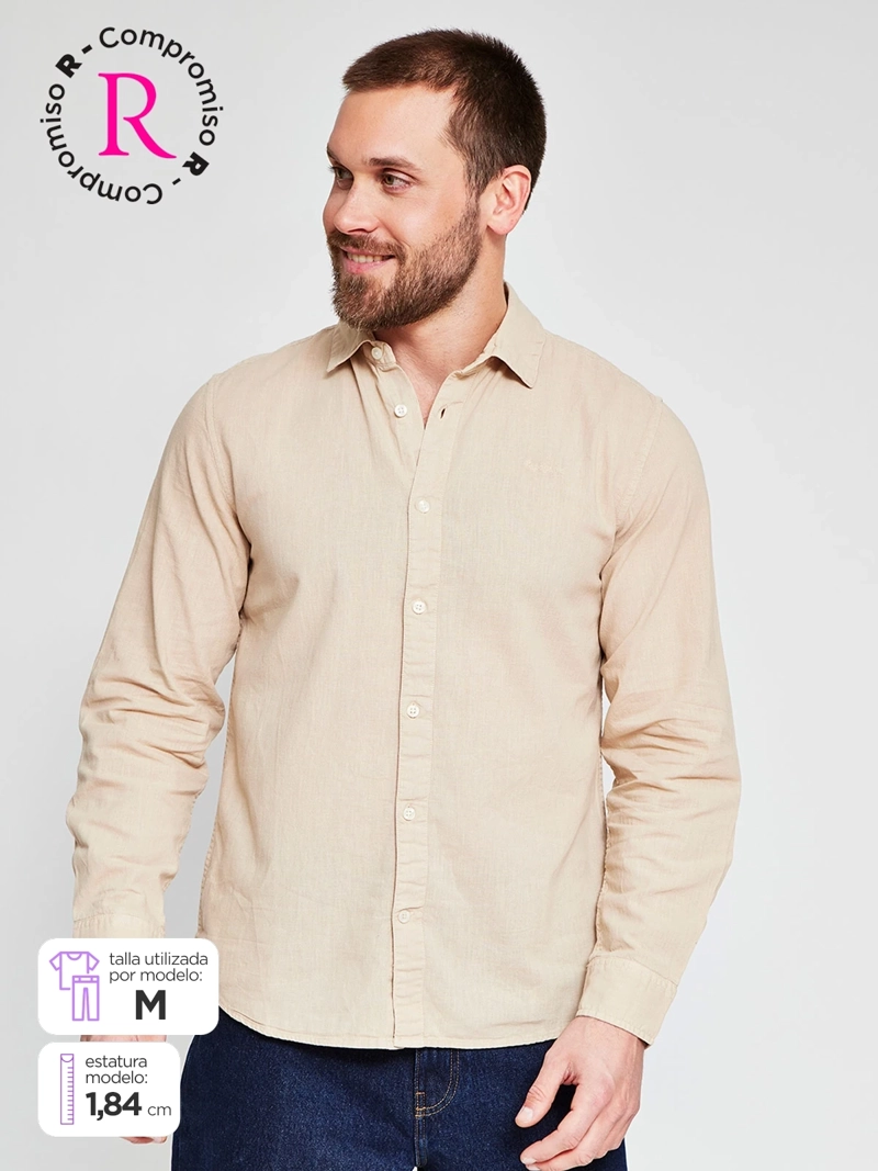 CAMISA HOMBRE PEPE JEANS ALGODÓN MANGA LARGA - 1