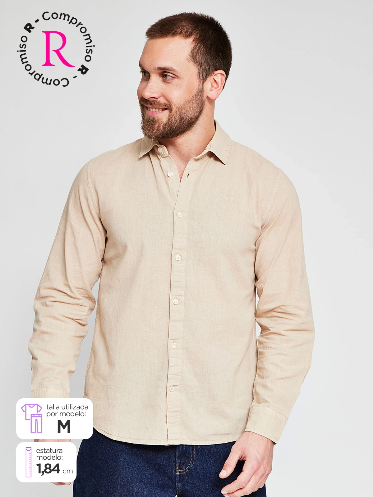 CAMISA HOMBRE PEPE JEANS ALGODÓN MANGA LARGA - 1