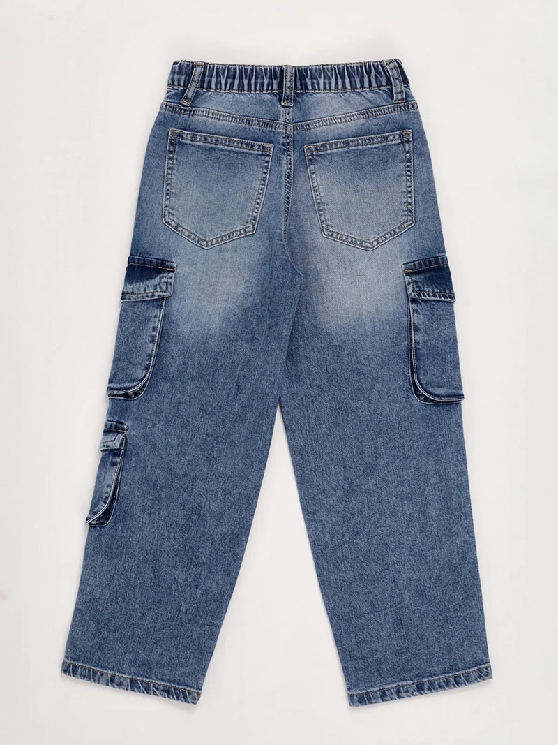 JEANS NIÑO HARVEST CARGO CINTURA ELASTICADA - 2