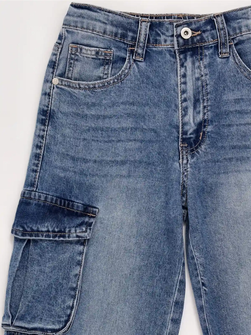 JEANS NIÑO HARVEST CARGO CINTURA ELASTICADA - 3