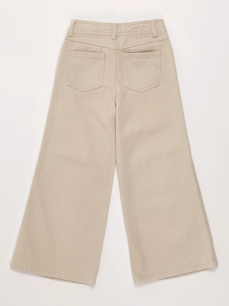 PANTALÓN NIÑA HARVEST ALGODÓN WIDE BORDADO - 4