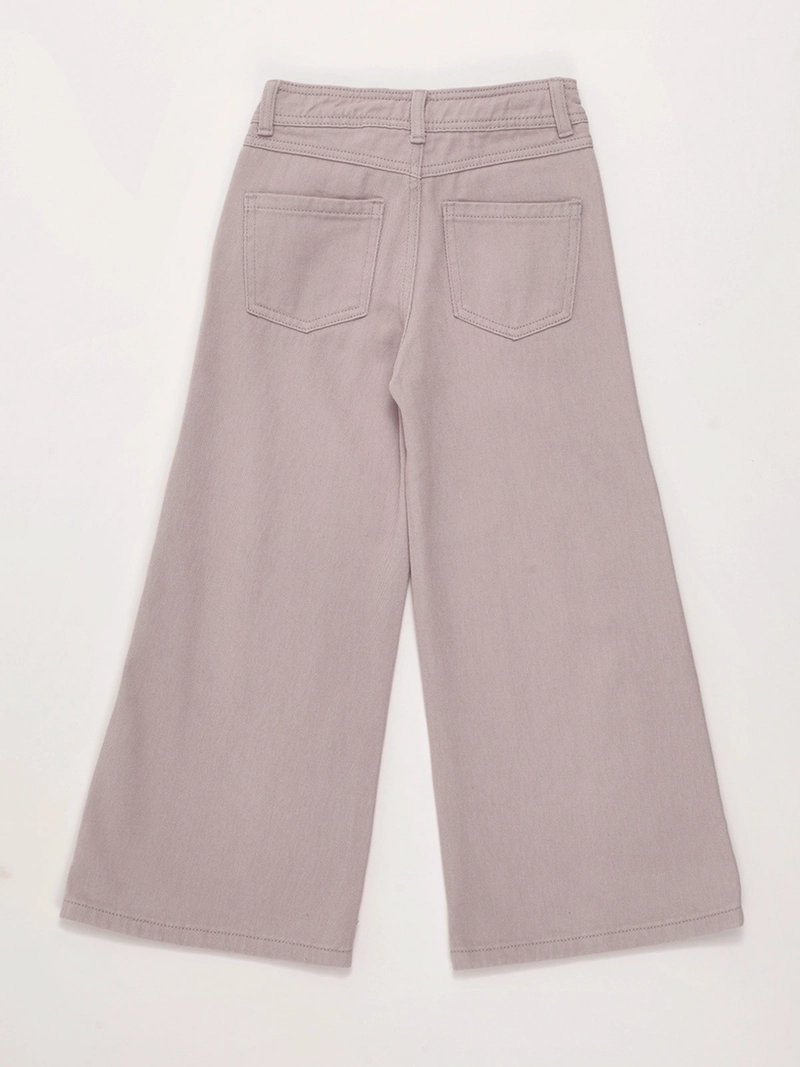 PANTALÓN NIÑA HARVEST ALGODÓN WIDE BORDADO - 4