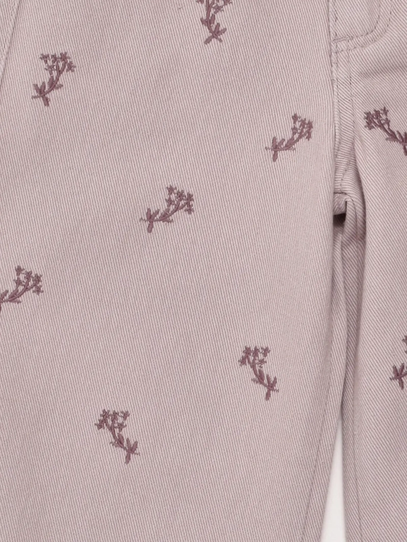 PANTALÓN NIÑA HARVEST ALGODÓN WIDE BORDADO - 6