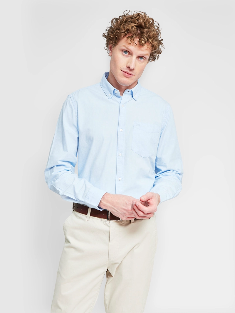 CAMISA HOMBRE REGATTA ALGODÓN MANGA LARGA - 1