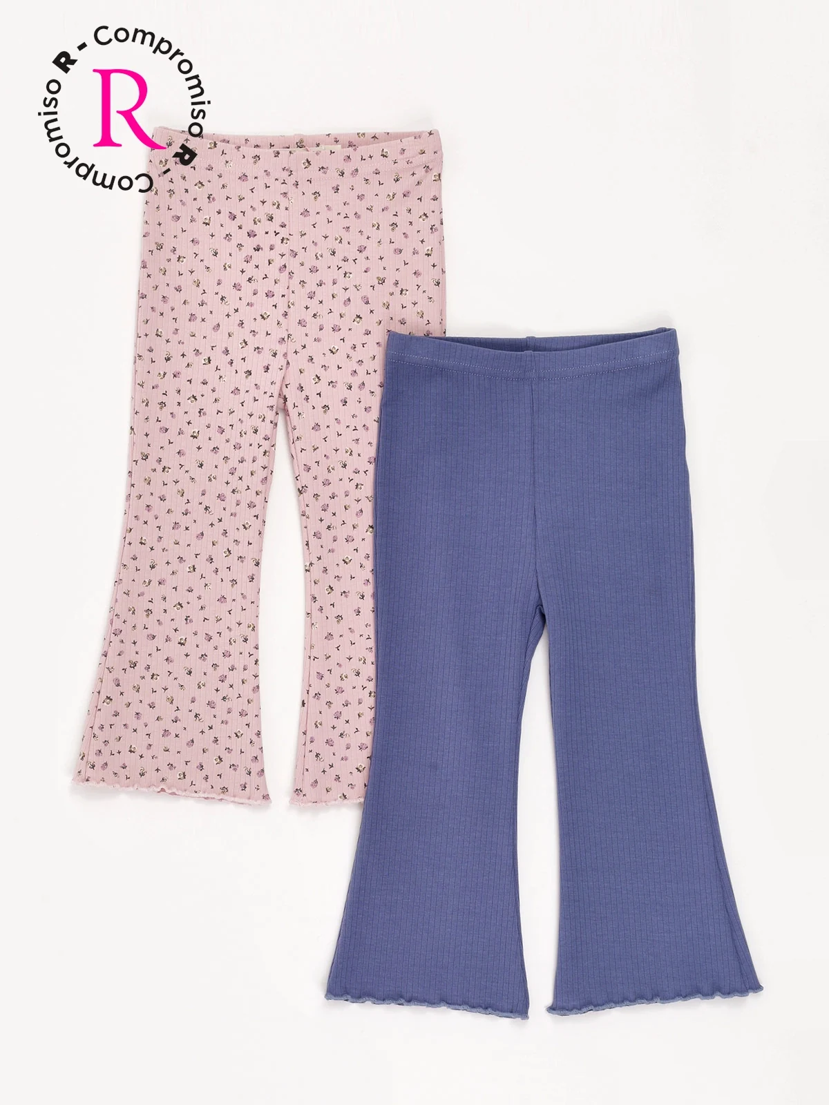 PACK X2 CALZA NIÑA BABY HARVEST ALGODÓN RIB FLARE - 1