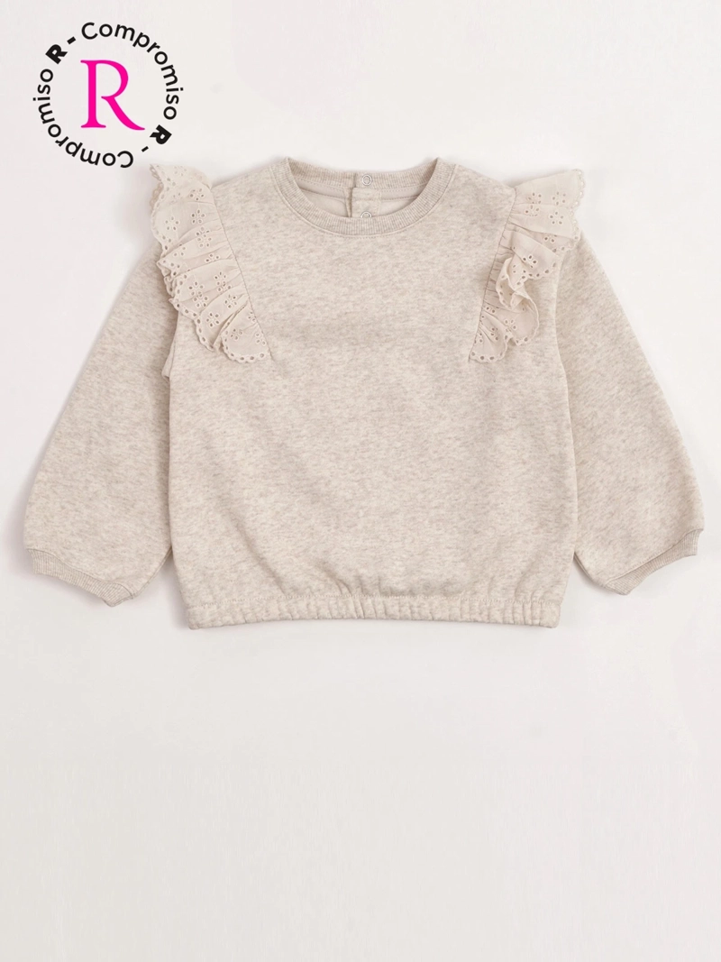 POLERÓN NIÑA BABY HARVEST ALGODÓN BRODERIE - 1