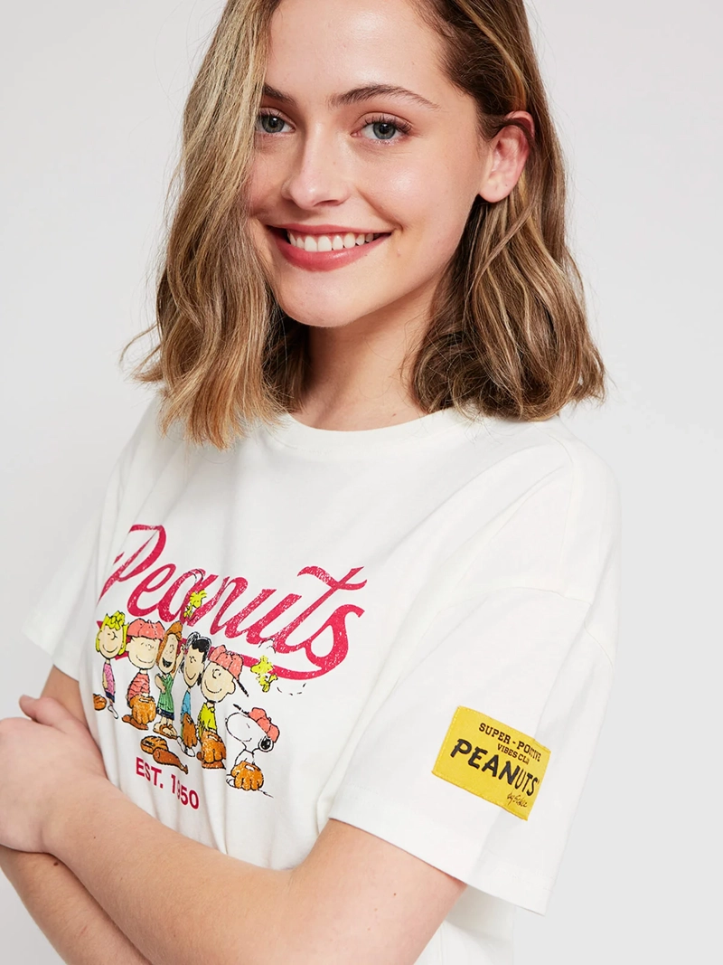 POLERA MUJER INDEX ALGODÓN MANGA CORTA SNOOPY - 3