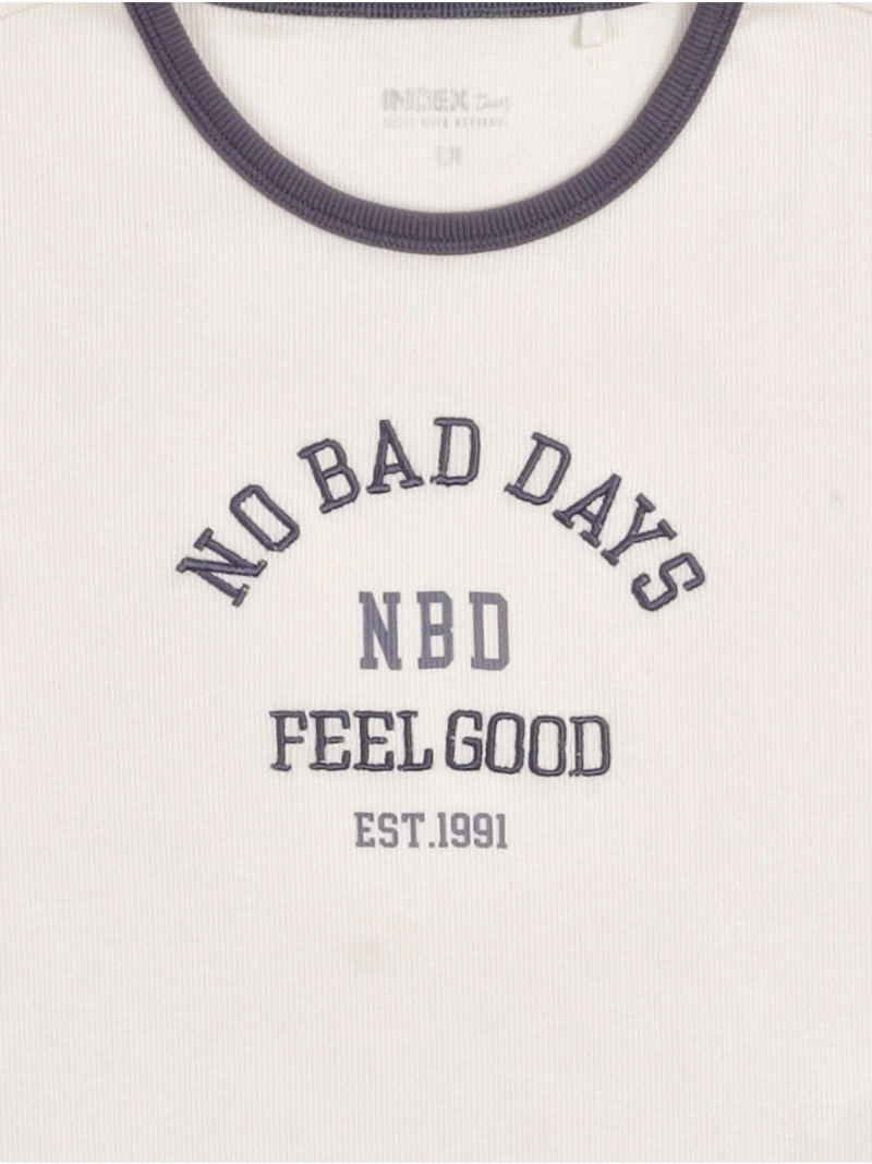POLERA NIÑA INDEX TEEN ALGODÓN MANGA CORTA BORDADA - 5