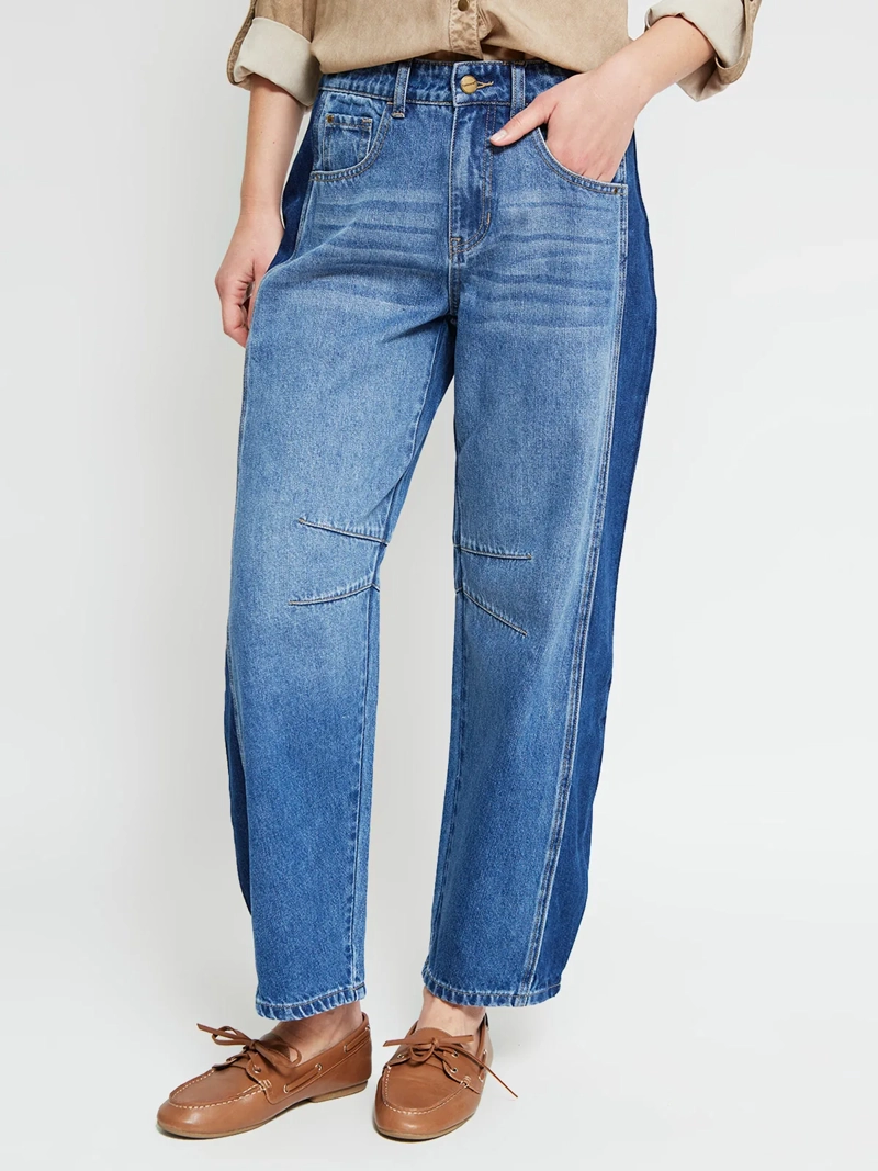 JEANS MUJER TATIENNE ALGODÓN BARREL - 2