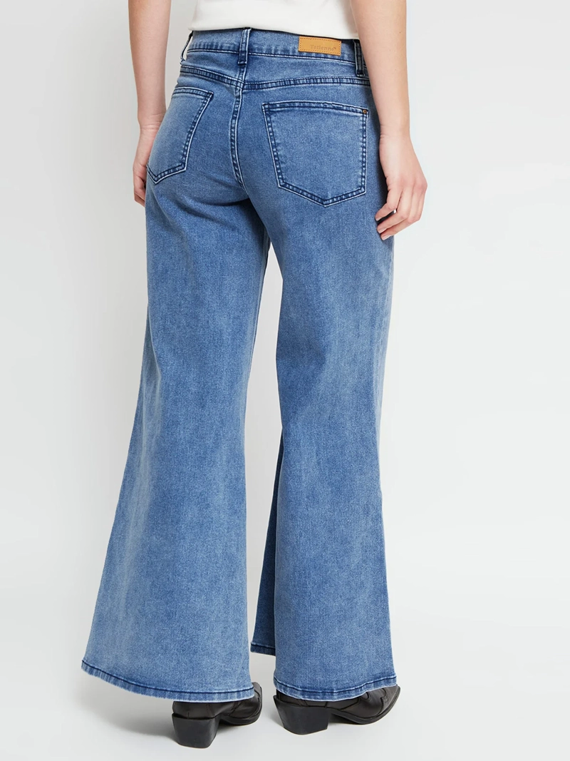 JEANS MUJER TATIENNE ALGODÓN BORDADO TACHAS - 3
