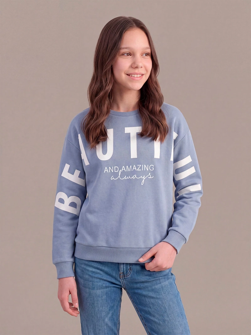 POLERÓN NIÑA INDEX TEEN ALGODÓN OVERSIZE - 1
