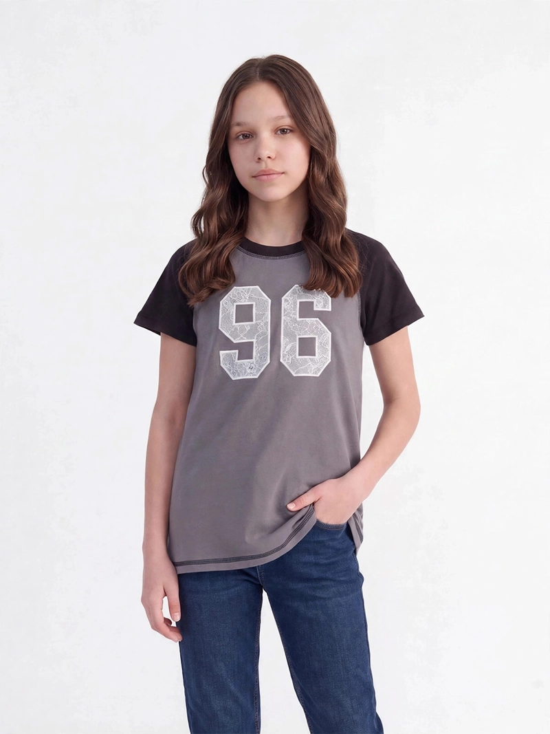 POLERA NIÑA INDEX TEEN ALGODÓN MANGA CORTA - 1