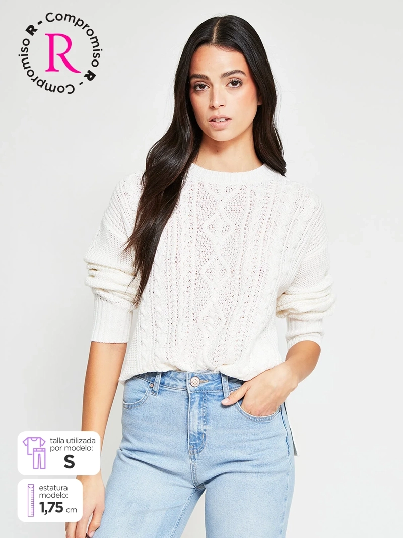 SWEATER MUJER PEPE JEANS ALGODÓN CUELLO REDONDO - 1