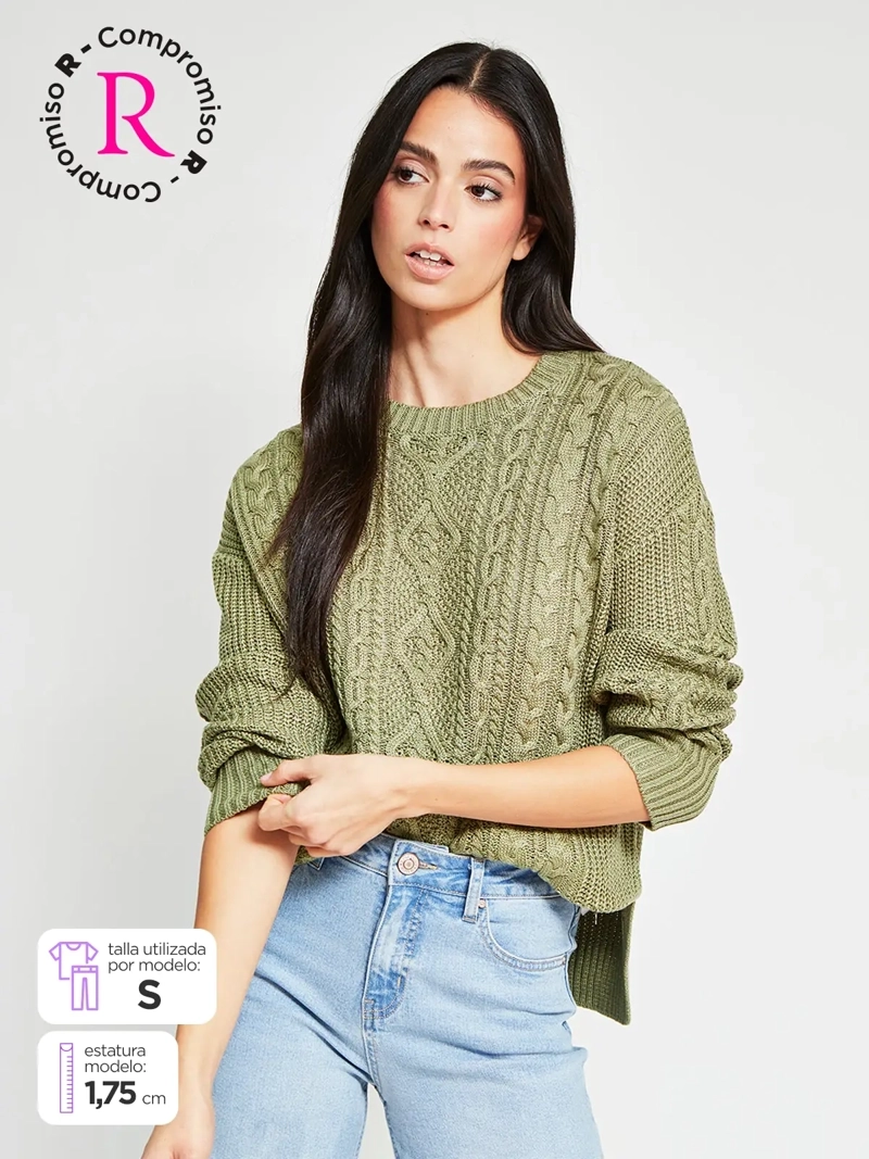 SWEATER MUJER PEPE JEANS ALGODÓN CUELLO REDONDO - 1