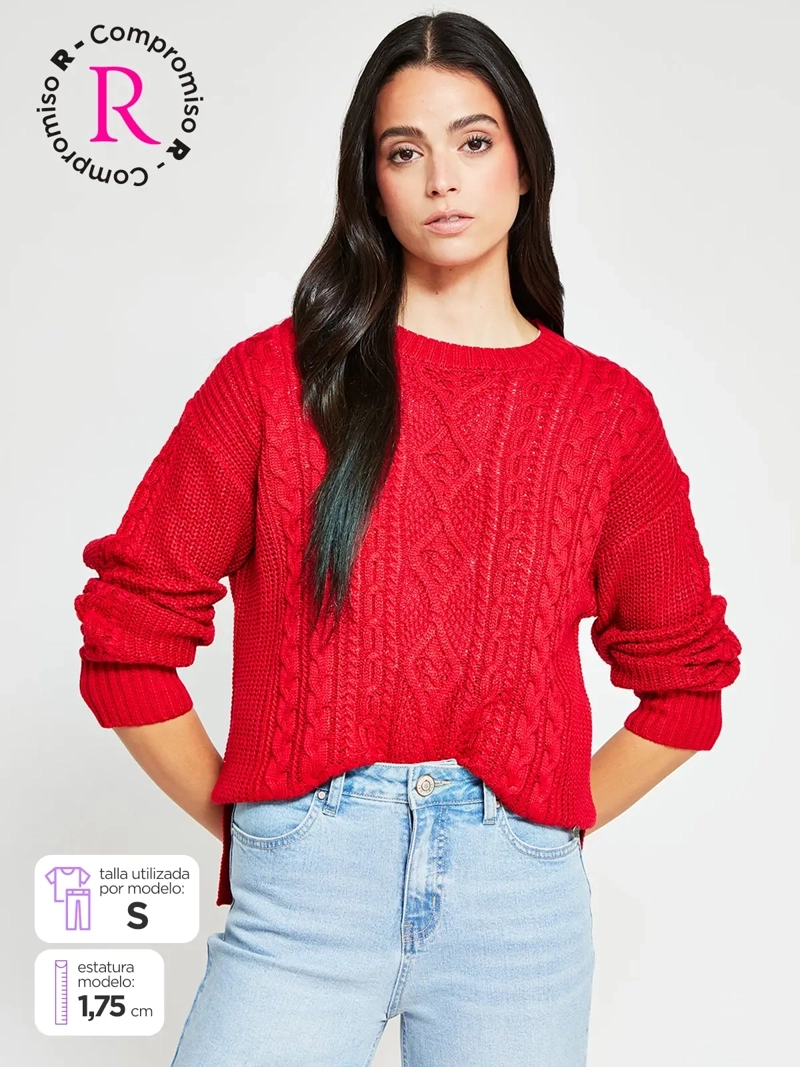 SWEATER MUJER PEPE JEANS ALGODÓN CUELLO REDONDO - 1