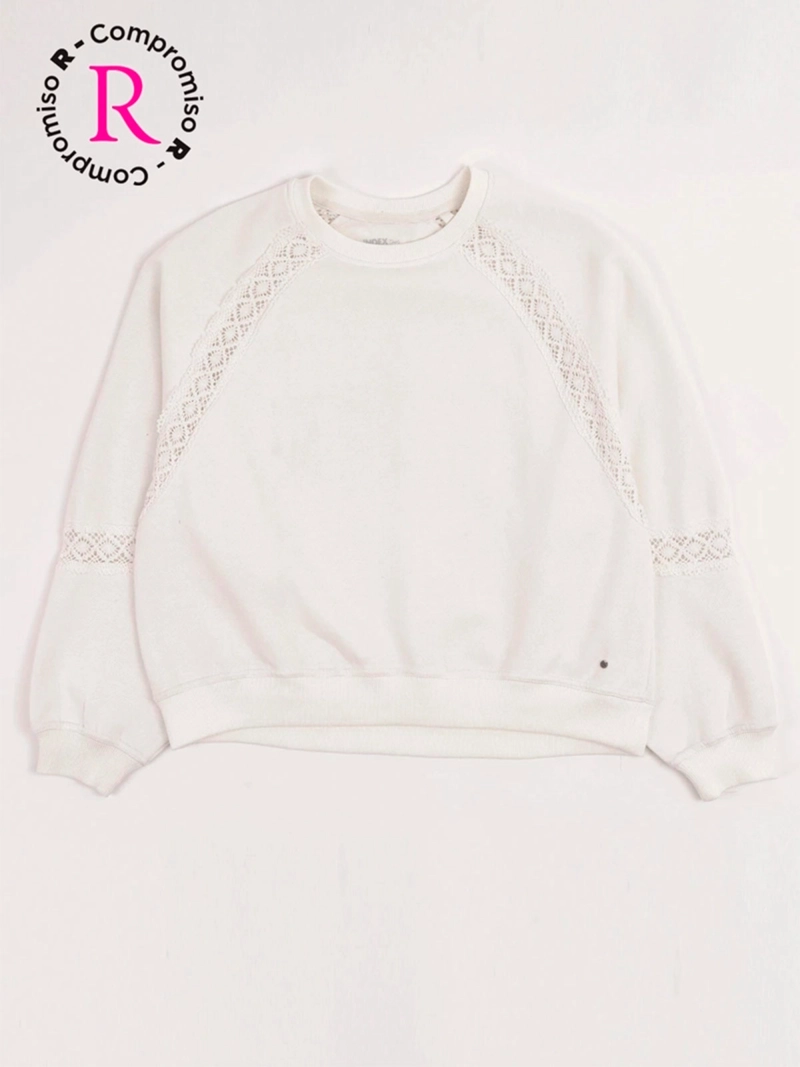 POLERÓN NIÑA INDEX TEEN ALGODÓN OVERSIZE ENCAJE - 3