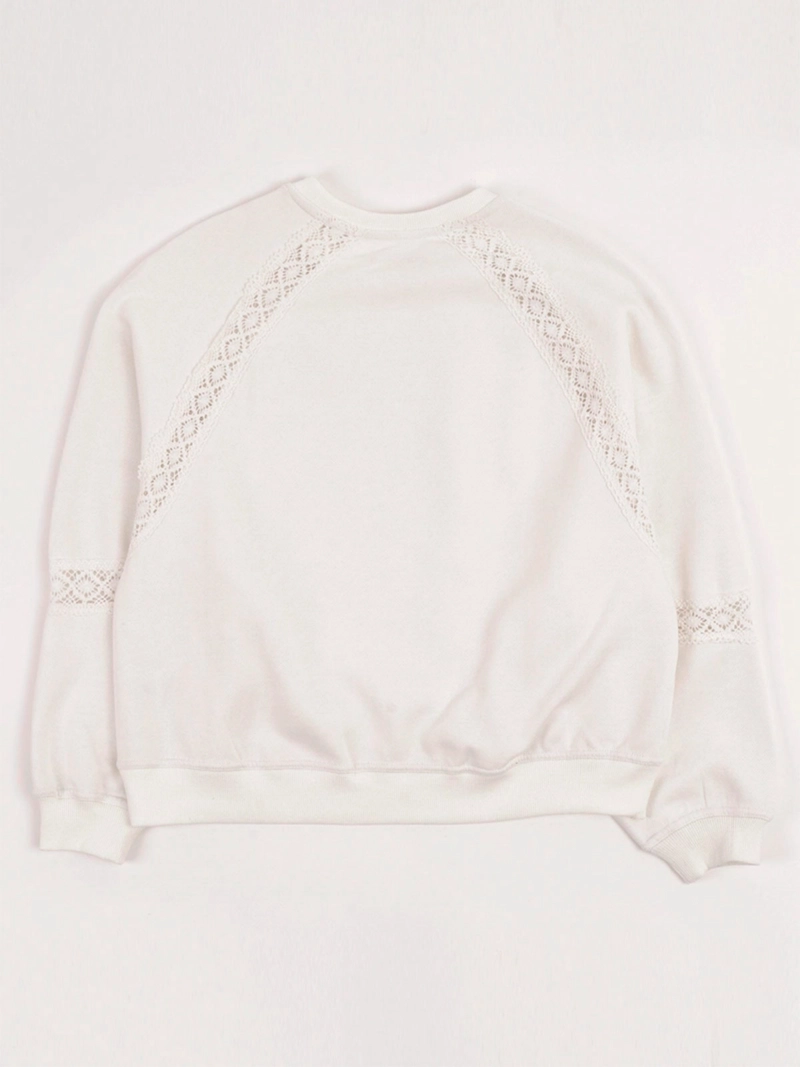 POLERÓN NIÑA INDEX TEEN ALGODÓN OVERSIZE ENCAJE - 4