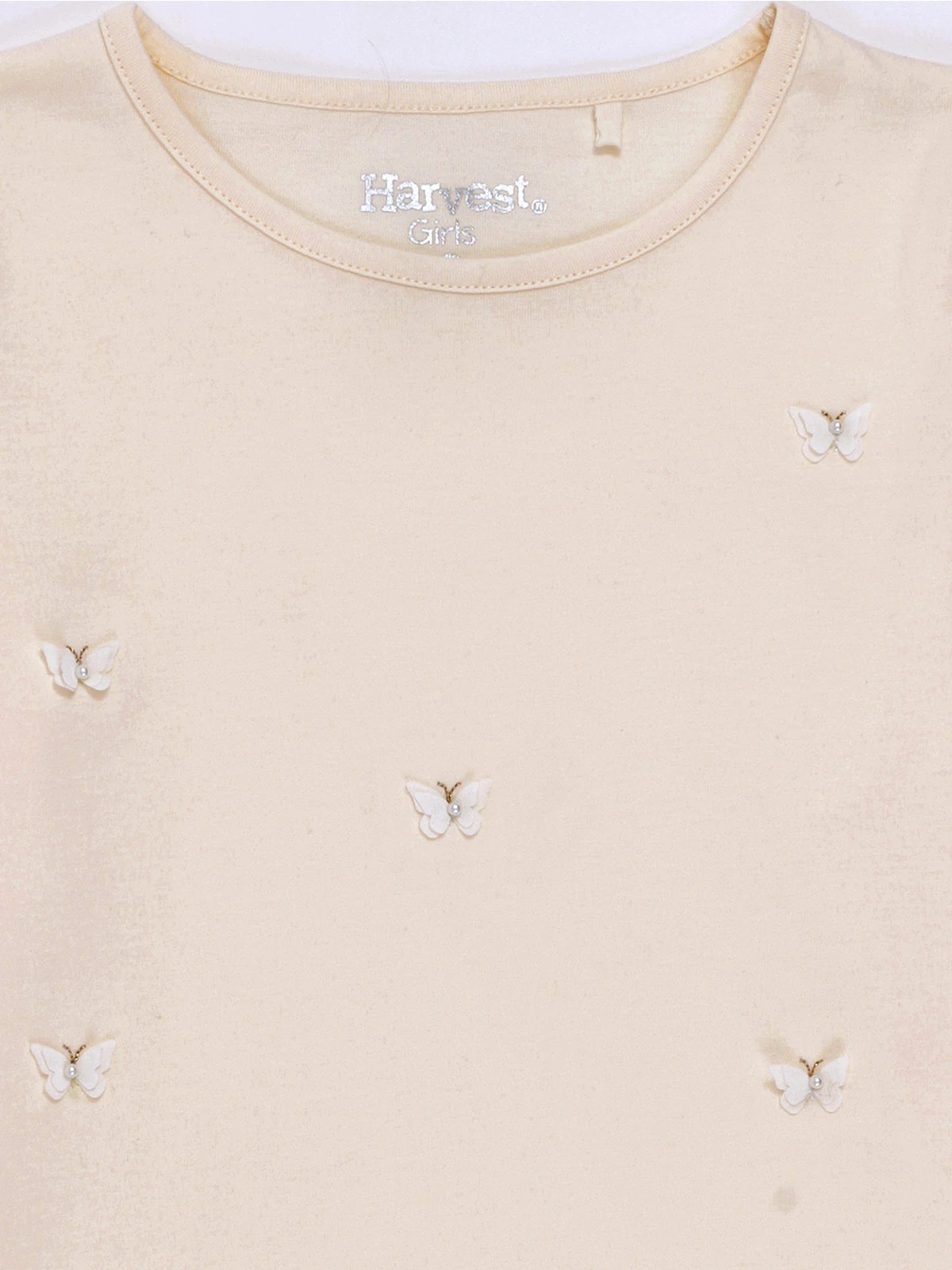 POLERA MANGA LARGA NIÑA HARVEST APLICACIÓN MARIPOSAS - 3