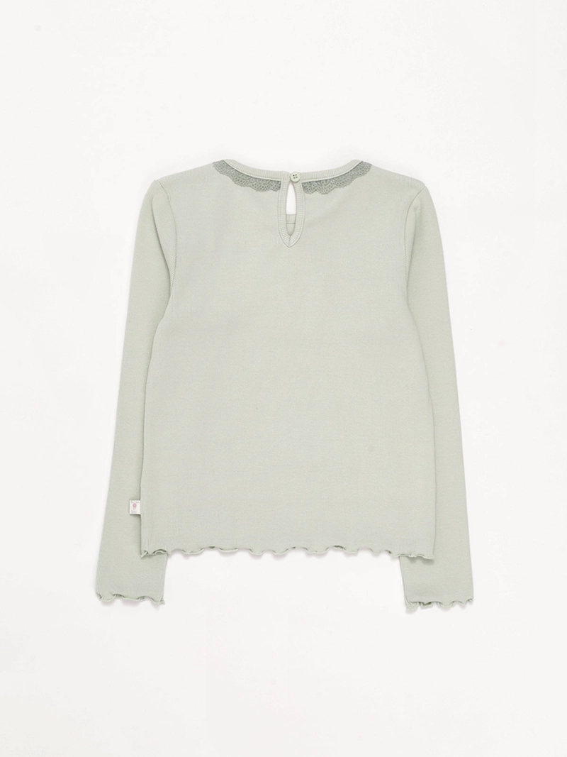 POLERA NIÑA HARVEST MANGA LARGA MACRAME - 2