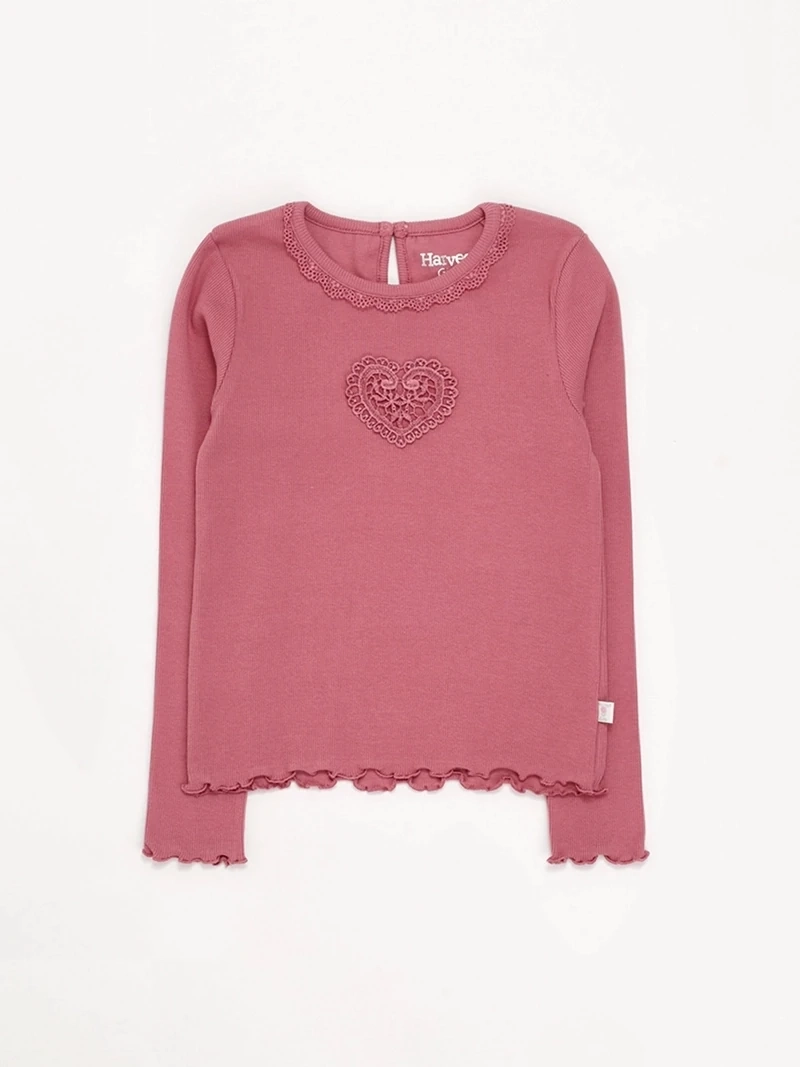 POLERA NIÑA HARVEST MANGA LARGA MACRAME - 3