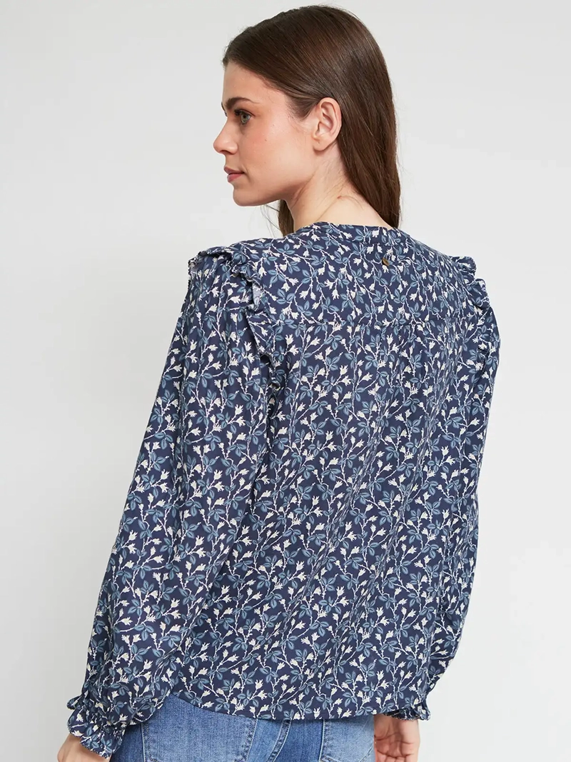 BLUSA MUJER TATIENNE ALGODÓN MANGA LARGA ESTAMPADA - 3