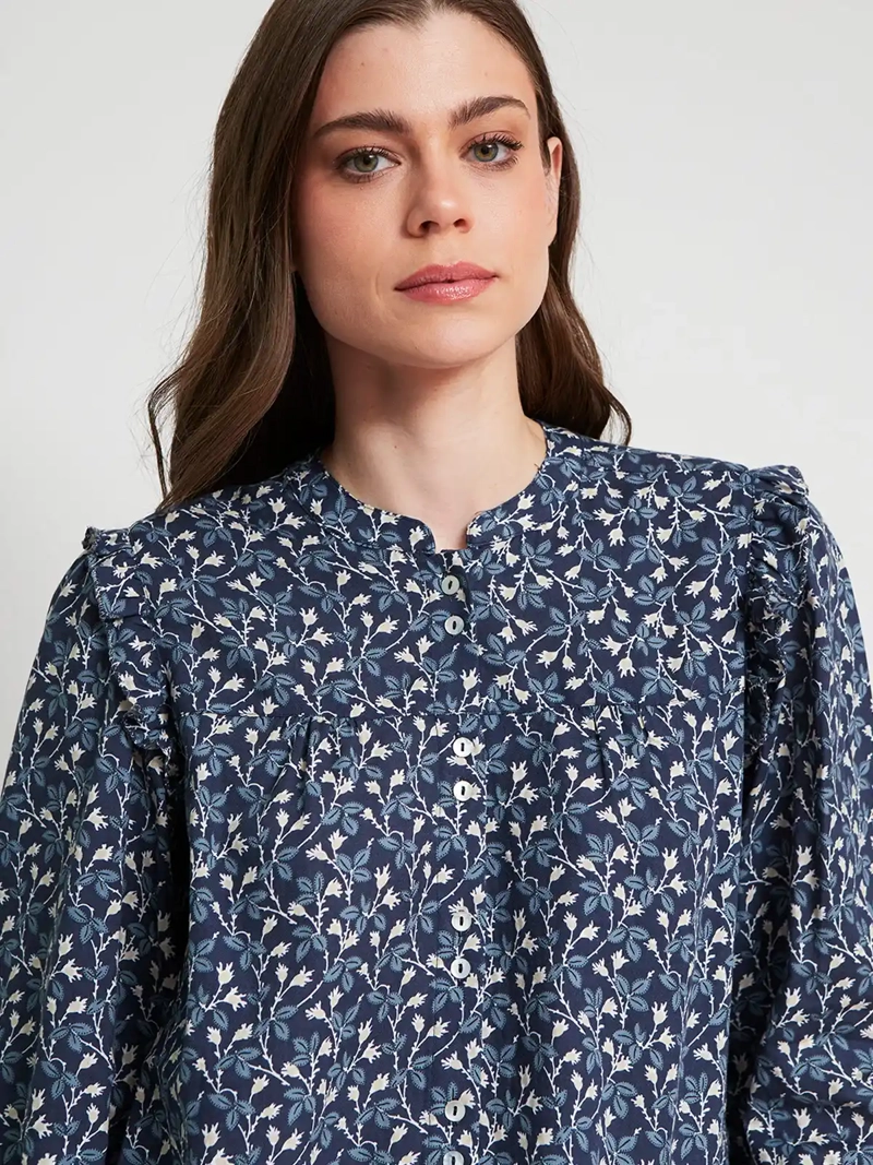 BLUSA MUJER TATIENNE ALGODÓN MANGA LARGA ESTAMPADA - 4