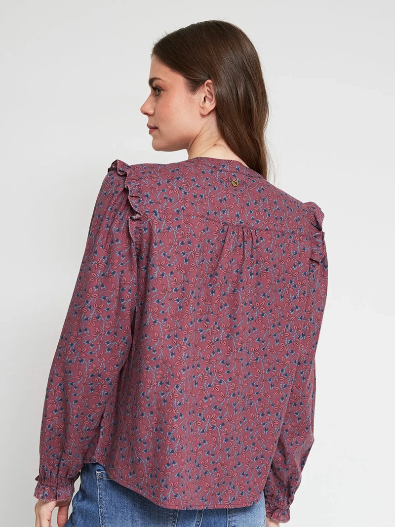 BLUSA MUJER TATIENNE ALGODÓN MANGA LARGA ESTAMPADA - 3