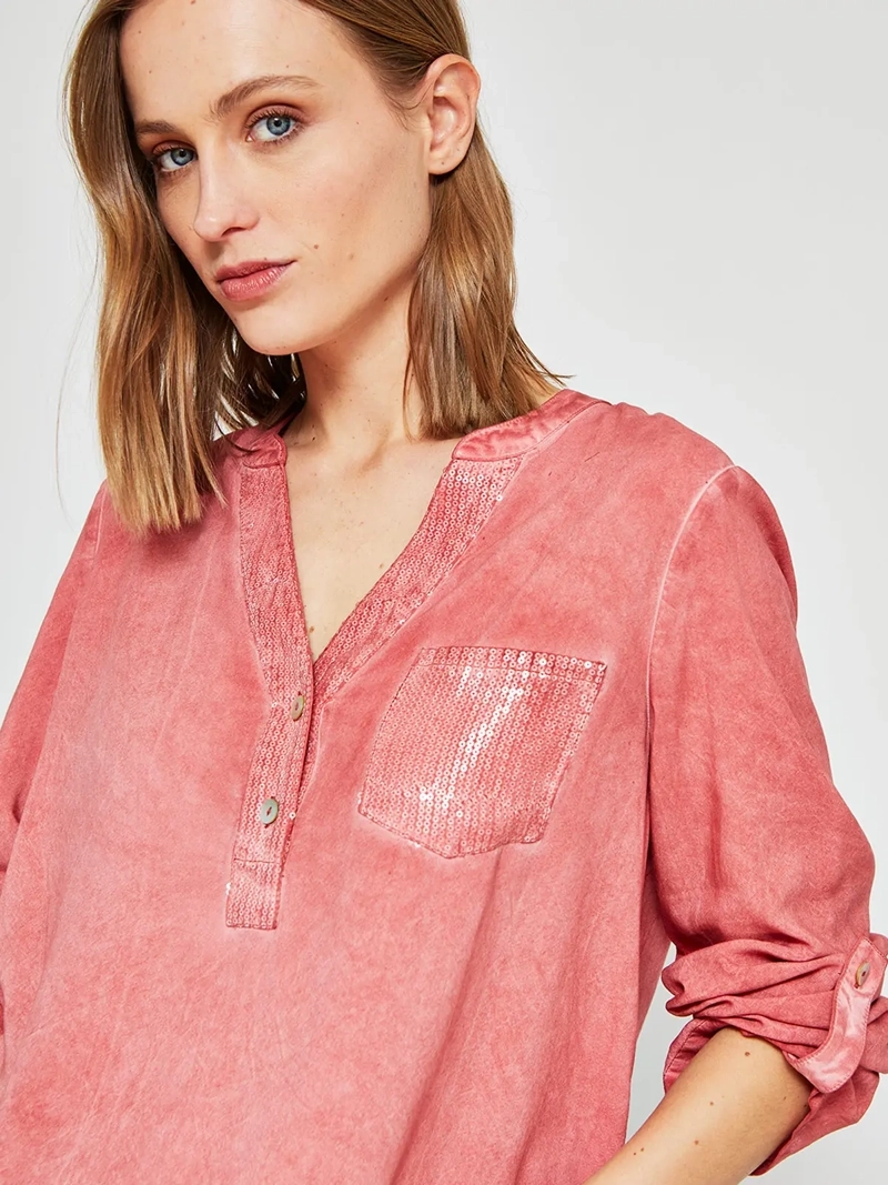 BLUSA MUJER TATIENNE MANGA LARGA LENTEJUELAS - 4