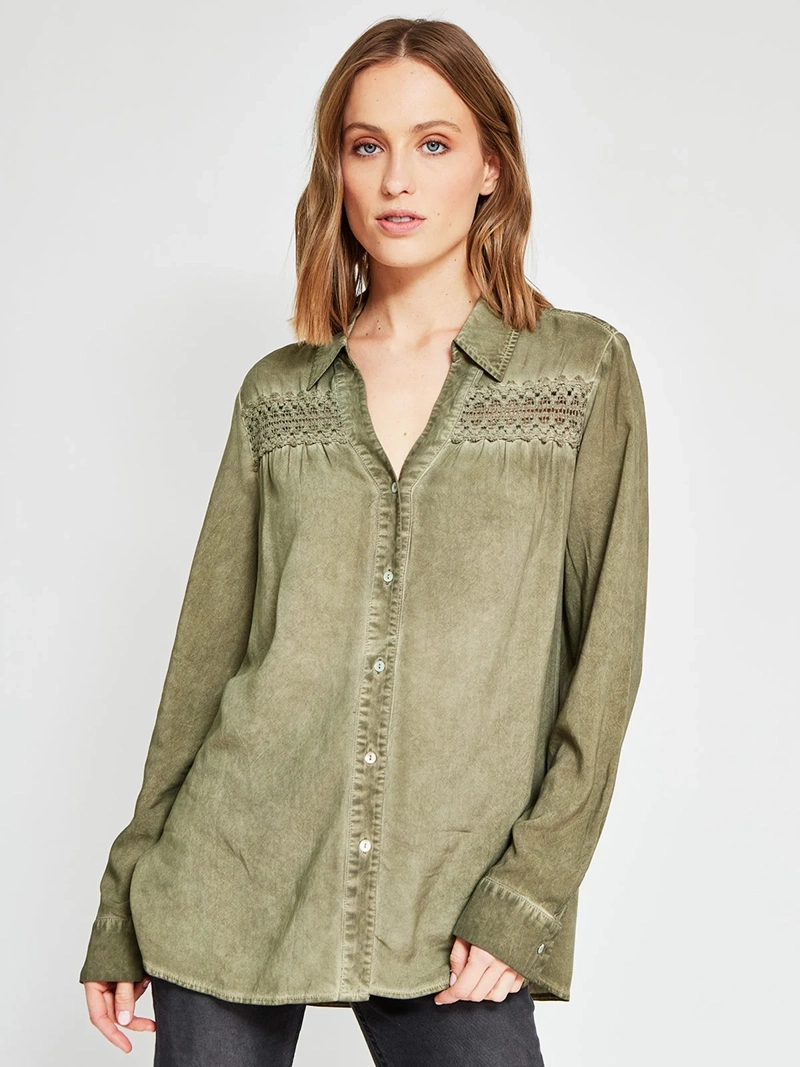 BLUSA MUJER TATIENNE MANGA LARGA MACRAMÉ - 2