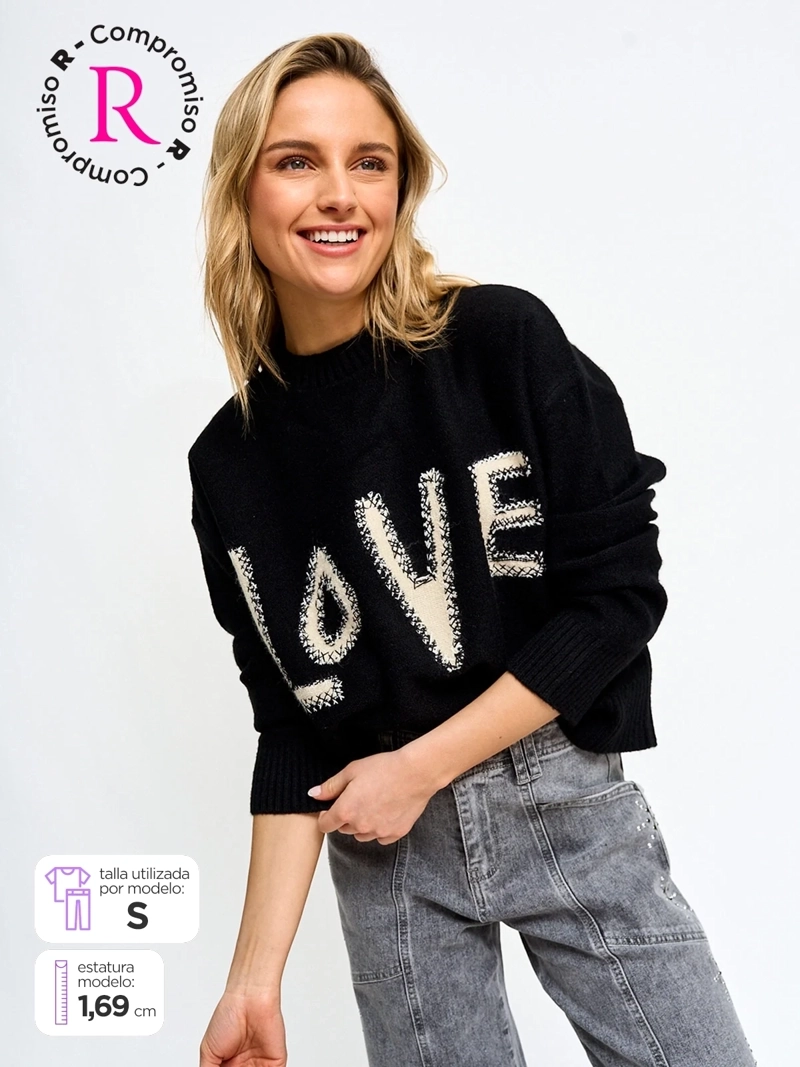 SWEATER MUJER BARBADOS JACQUARD - 1