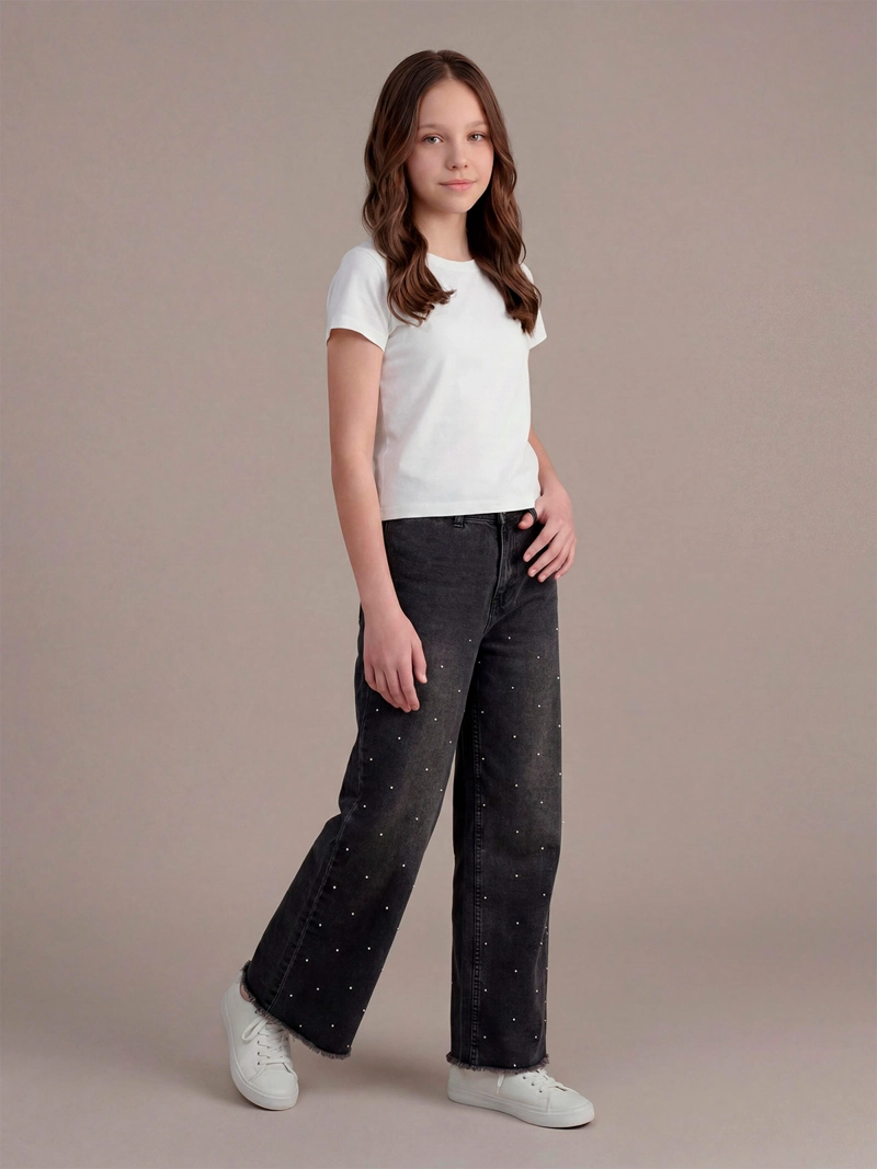 JEANS NIÑA INDEX TEEN ALGODÓN WIDE - 1