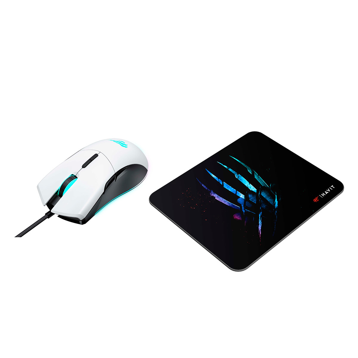 MOUSE GAMER RGB HAVIT MS1037CM + MOUSE PAD GAMER - 3
