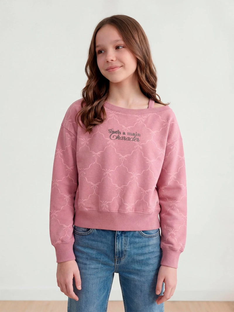 POLERÓN NIÑA INDEX TEEN ALGODÓN OFF SHOULDER - 1