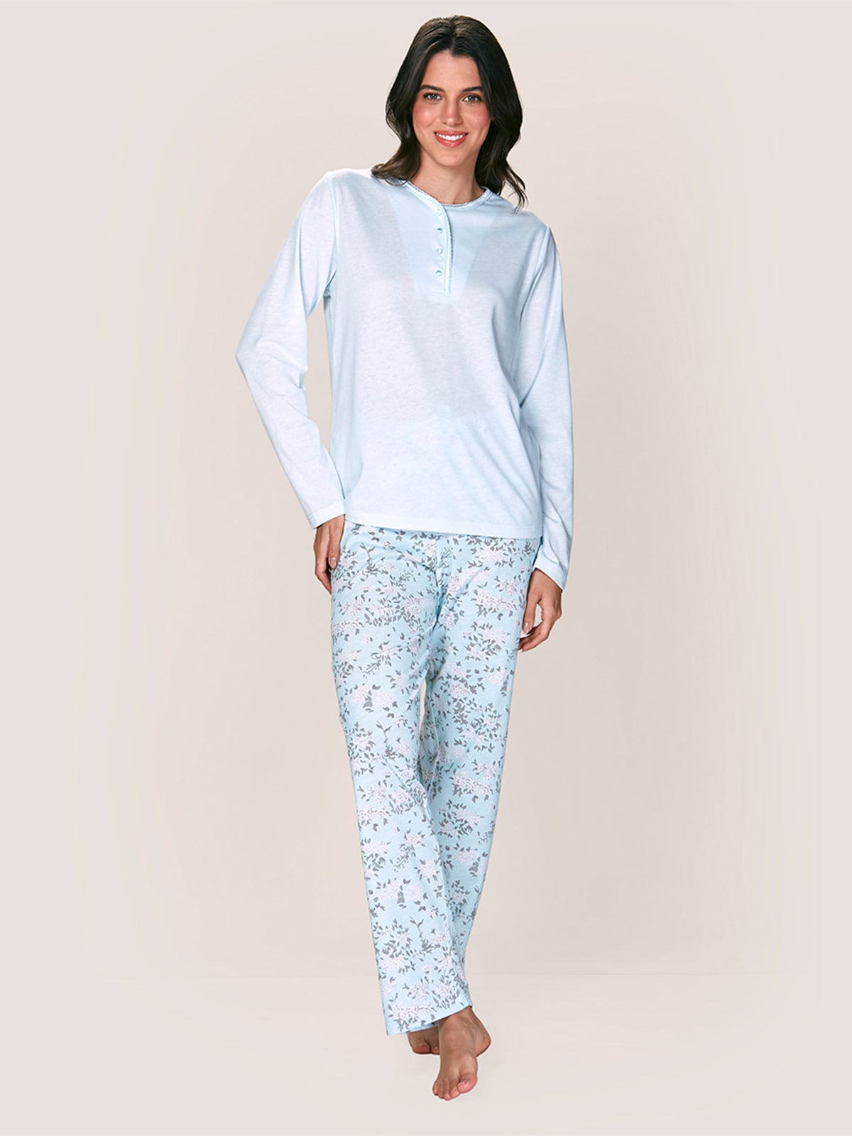 PIJAMA MUJER LADY GENNY ALGODÓN  - 1