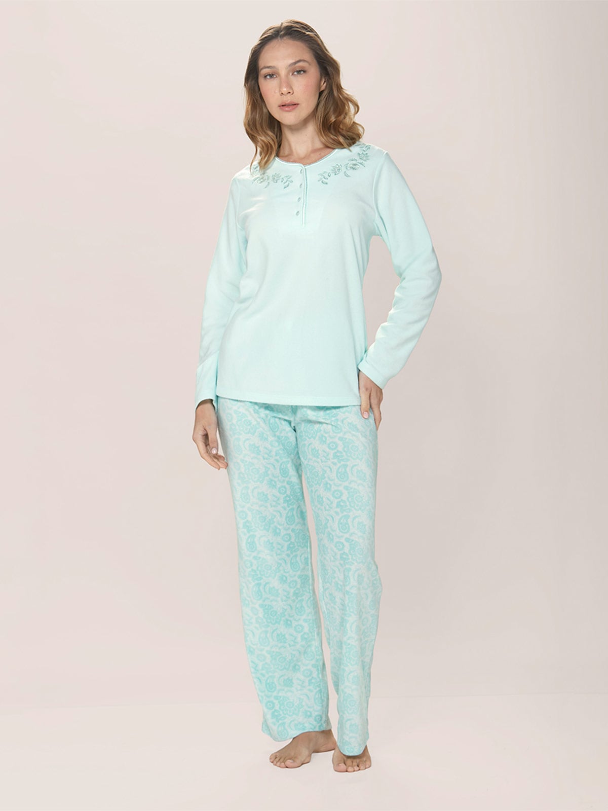 PIJAMA MUJER LADY GENNY MICROPOLAR