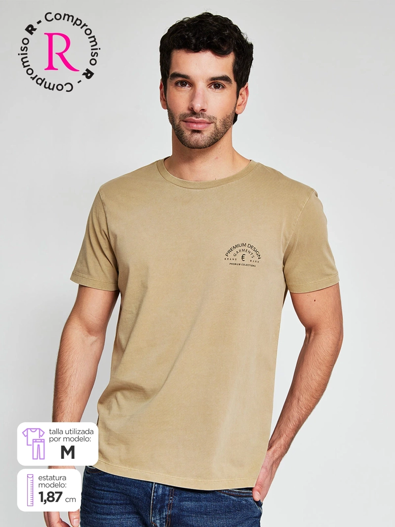 POLERA HOMBRE BARBADOS ALGODÓN MANGA CORTA ESTAMPADA