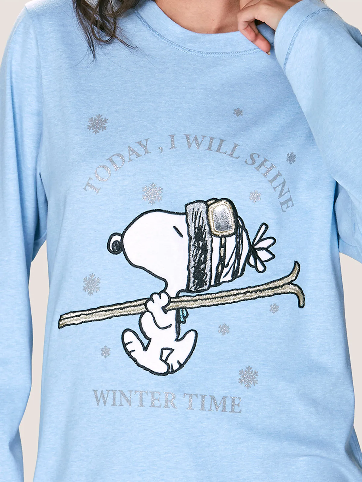 PIJAMA MUJER LADY GENNY SNOOPY LARGO - 3