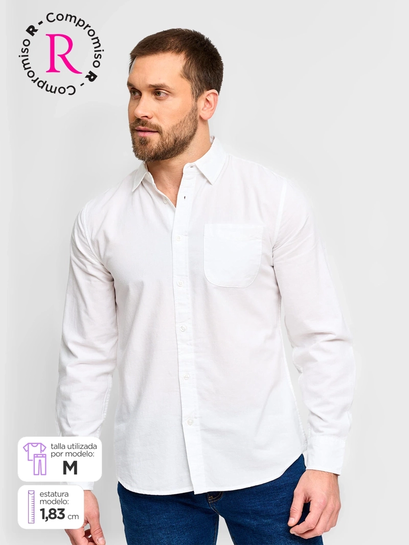 CAMISA HOMBRE AEROPOSTALE ALGODÓN MANGA LARGA - 1