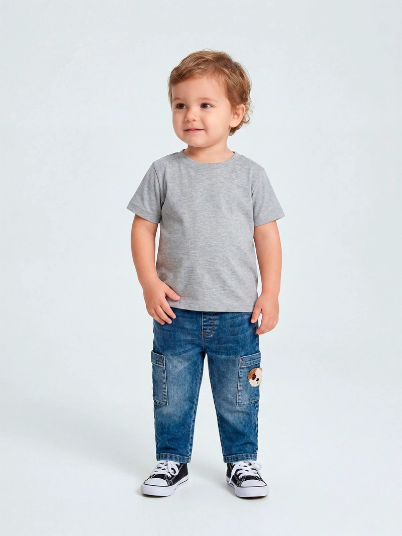 JEANS NIÑO BABY HARVEST ALGODÓN PARCHES - 1