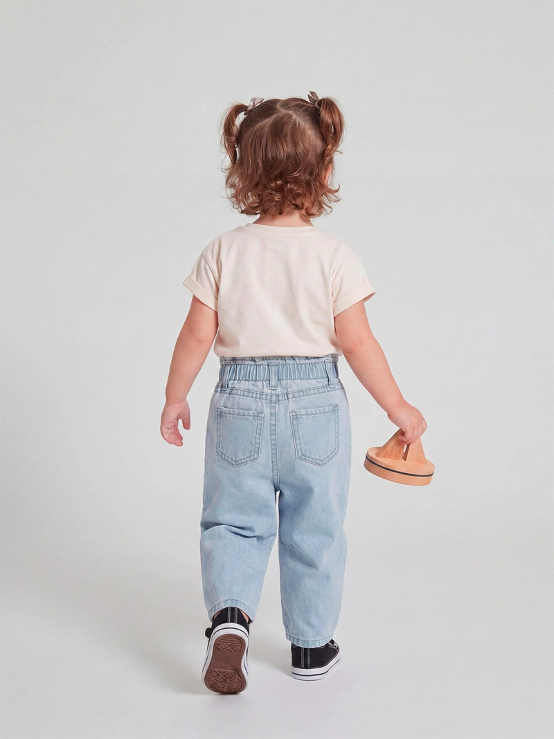 JEANS NIÑA BABY HARVEST ALGODÓN BALLOON BORDADO - 2