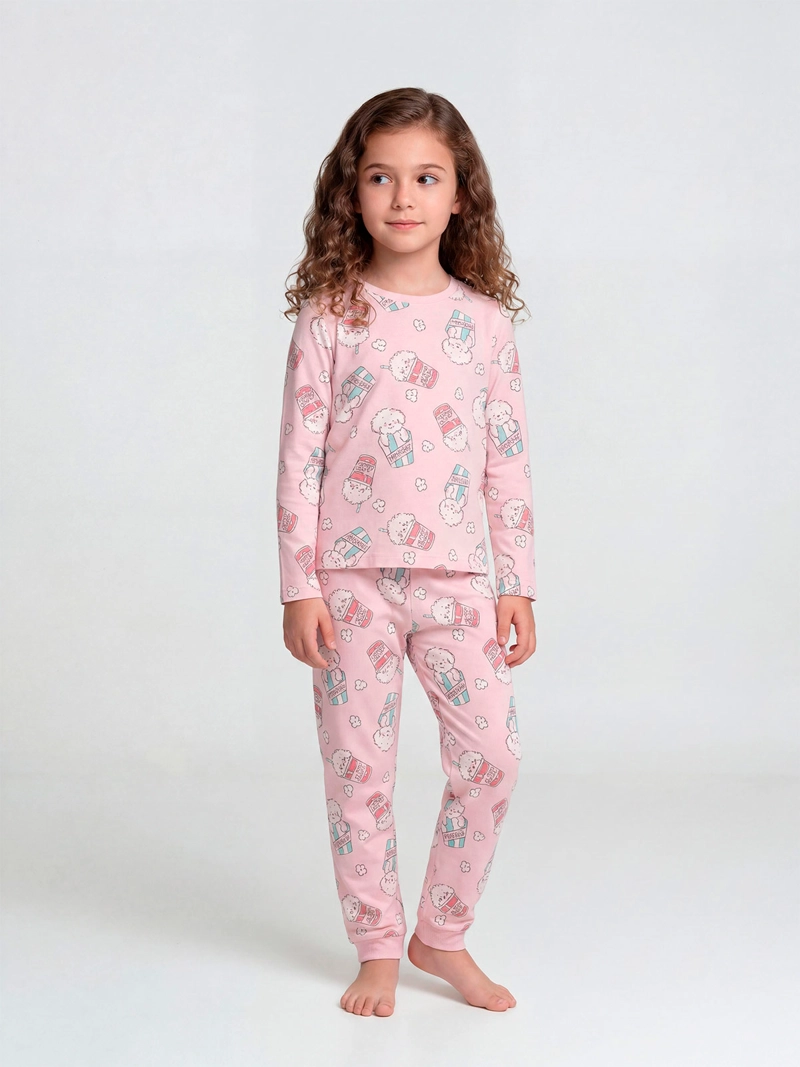 PIJAMA NIÑA HARVEST ALGODÓN LARGO