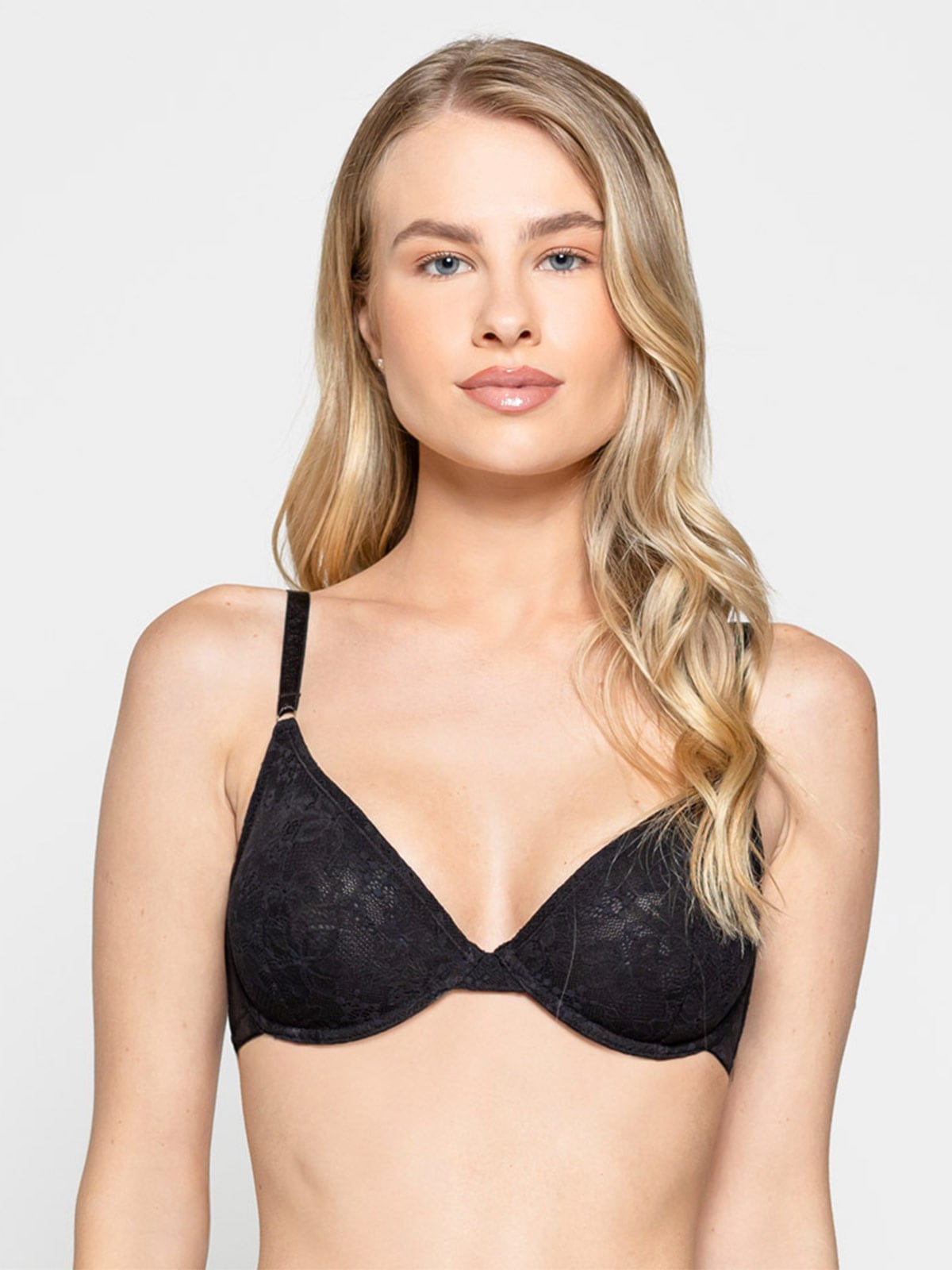 SOSTÉN INTIME CON ARO SIN SOFT ENCAJE NEGRO - 1