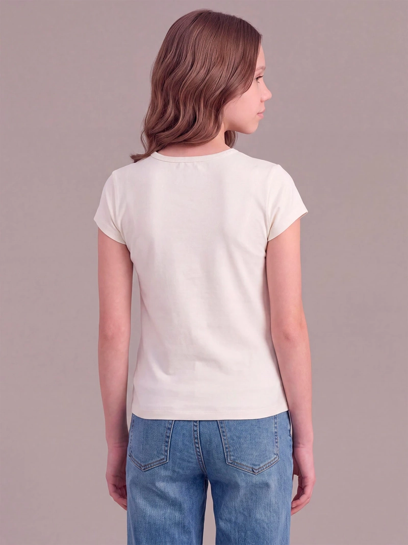 POLERA NIÑA INDEX TEEN ALGODÓN MANGA CORTA - 2