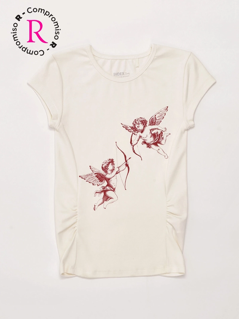 POLERA NIÑA INDEX TEEN ALGODÓN MANGA CORTA - 3
