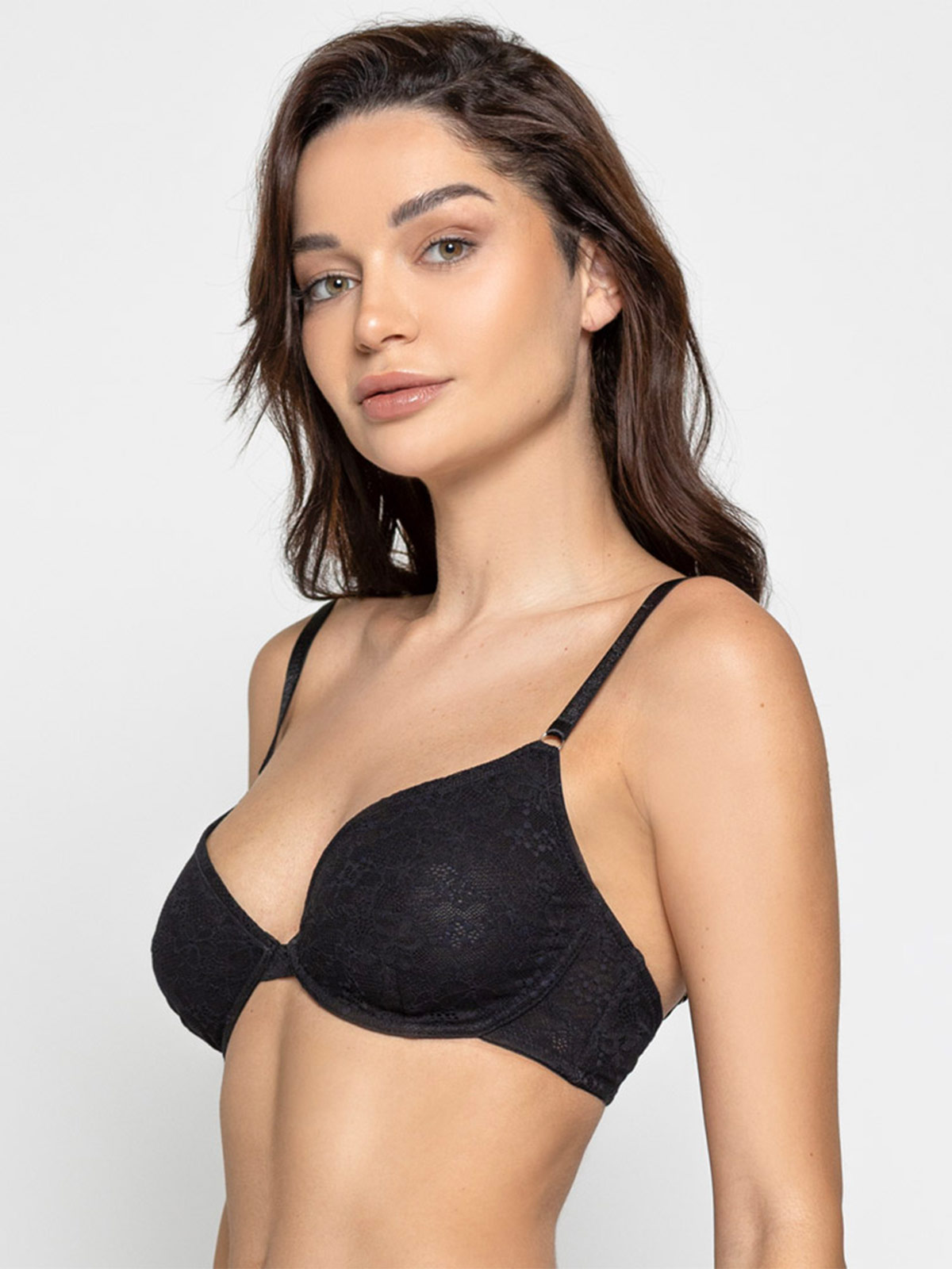 SOSTÉN INTIME CON ARO SIN SOFT ENCAJE NEGRO - 2