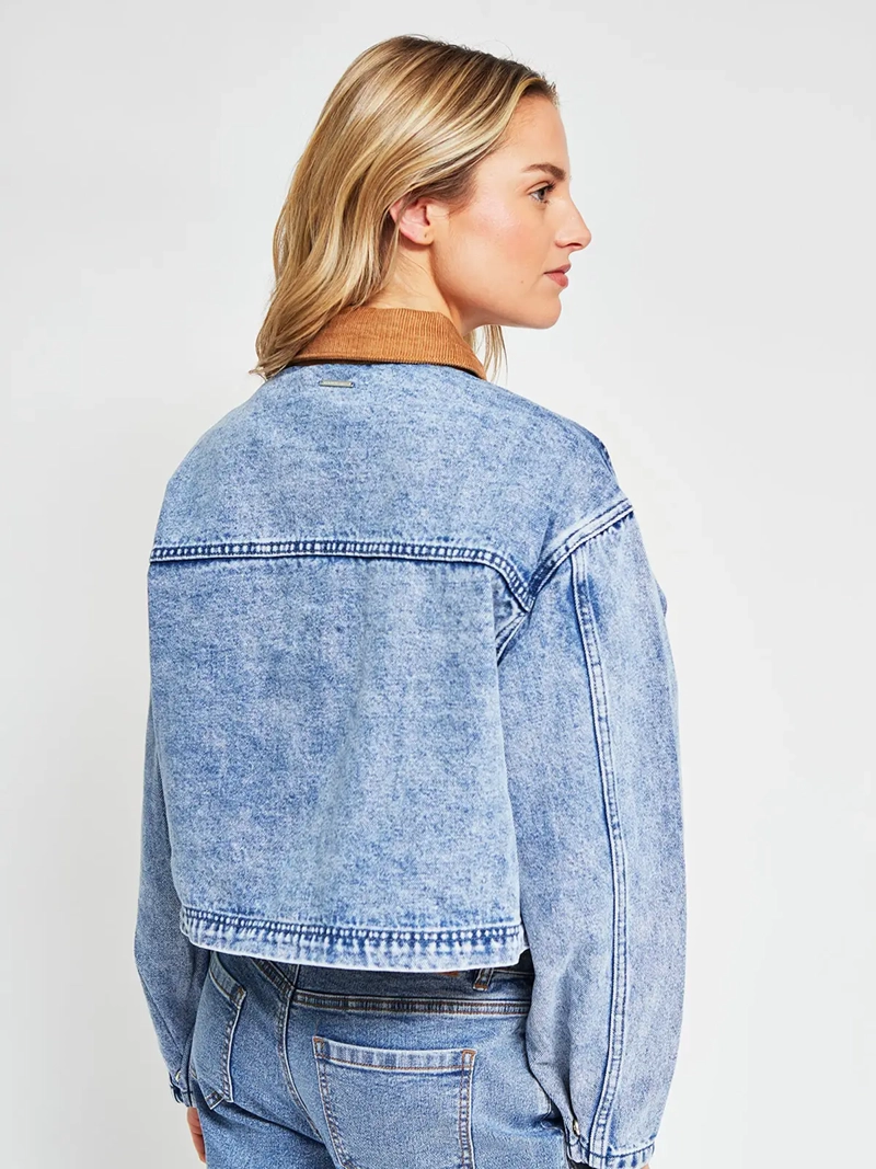 CHAQUETA MUJER AEROPOSTALE ALGODÓN CUELLO COTELÉ - 3